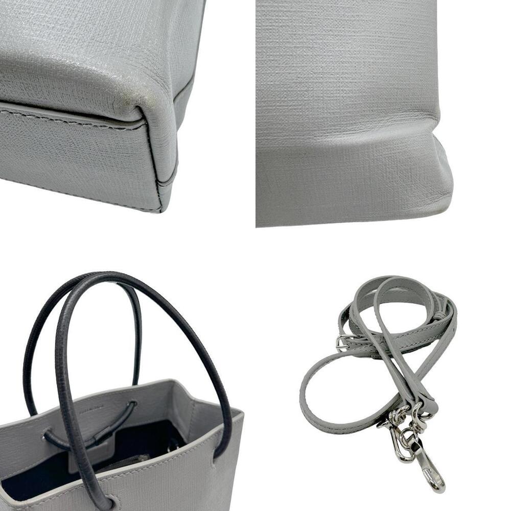 Balenciaga Shoulder XXS Shopping Gray Tote Leather Bag - Picture 4 of 4
